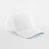 Cap - mod. B20:White, 100% cotton, Bright Royal, One Size
